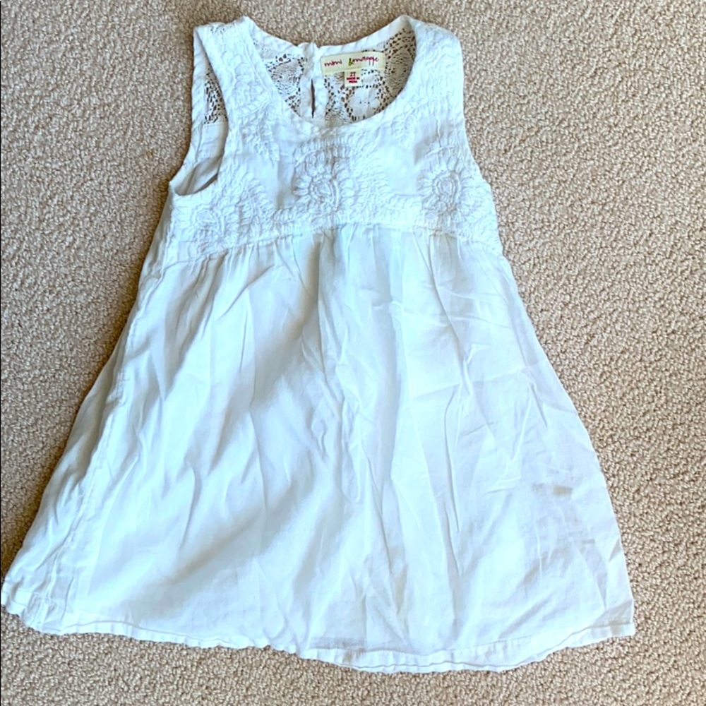 White toddler dress